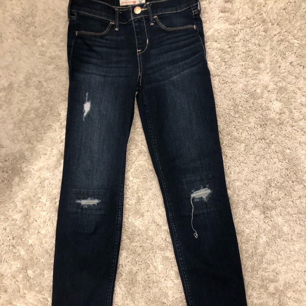 Abercrombie Kids skinny jeans , dark wash.